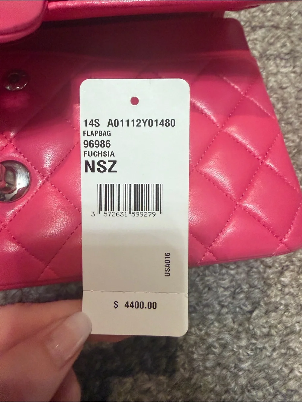 Chanel Classic Flap Bag in rare Hot Pink - Quilted Lambskin Leather Shoulder Bag